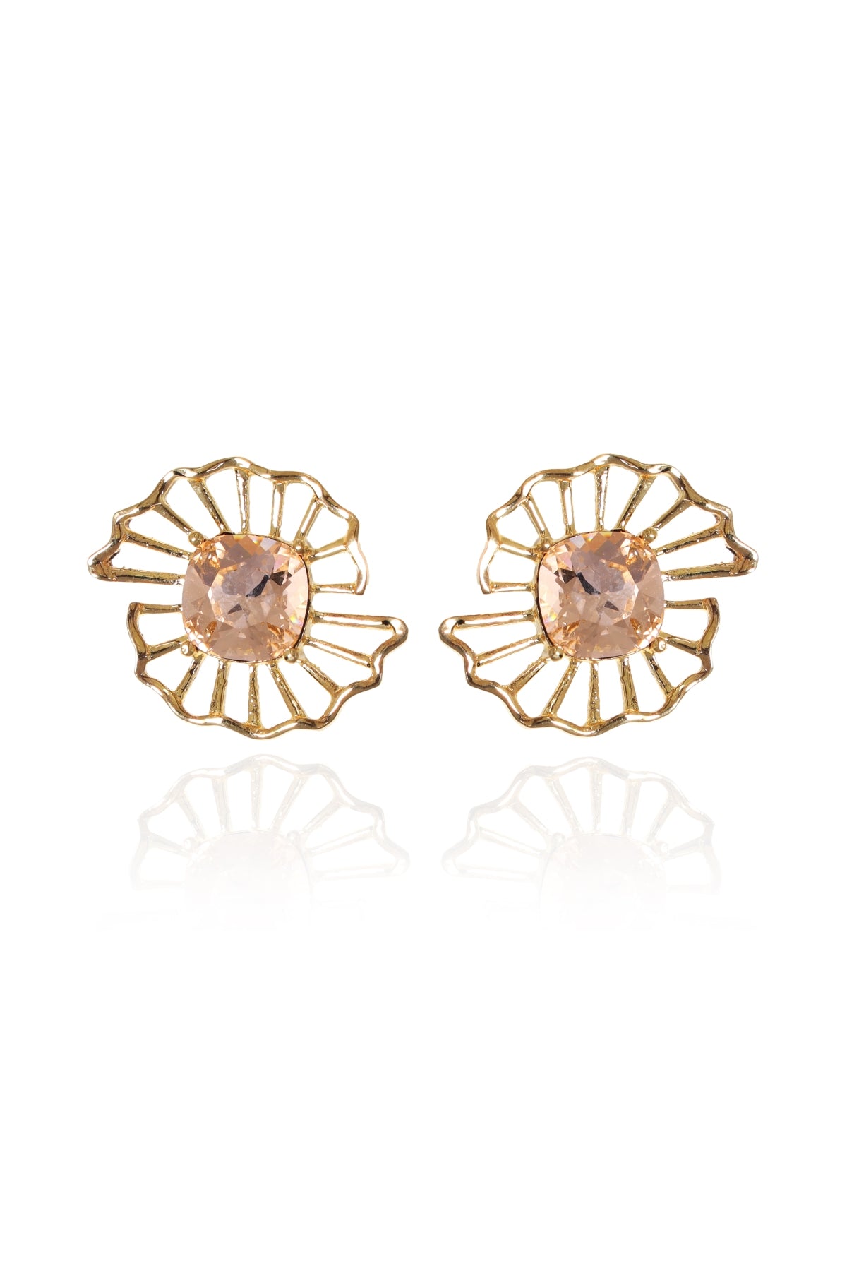 Buy Cushion Crystal Studs For Women Online at ScrollnShops
